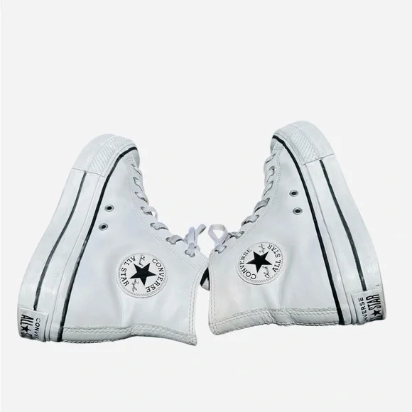 Converse White High-Top Sneakers - Picture 6 of 7